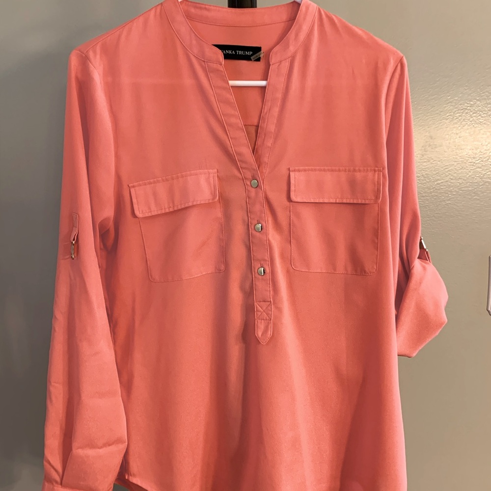 Coral blouse